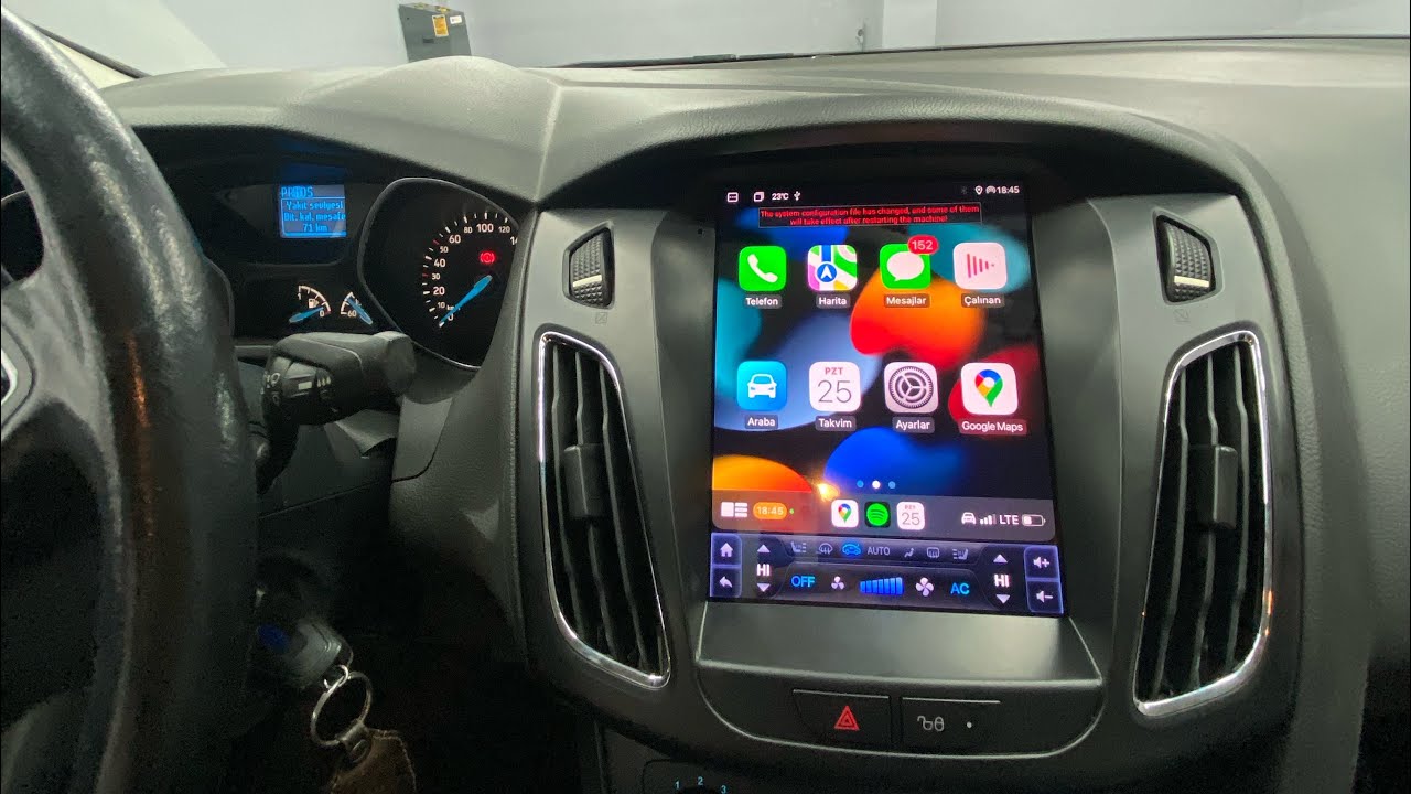 FORD FOCUS 3/4 TESLA MULTİMEDİA CAR PLAY UYGULAMASI/CELALİ TUNİNG