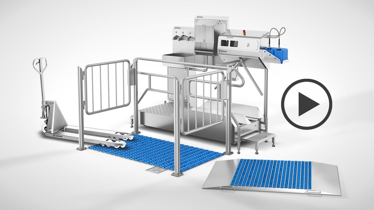 Boden-Hygieneschleuse Typ ProfilGate&copy; dry zur Trockenreinigung | MOHN GmbH