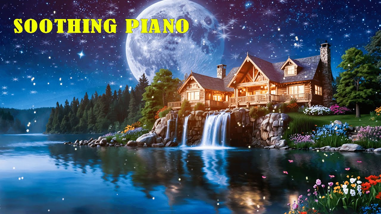 Sleep Deep Tonight | Soft Piano & Flowing Water Ambience