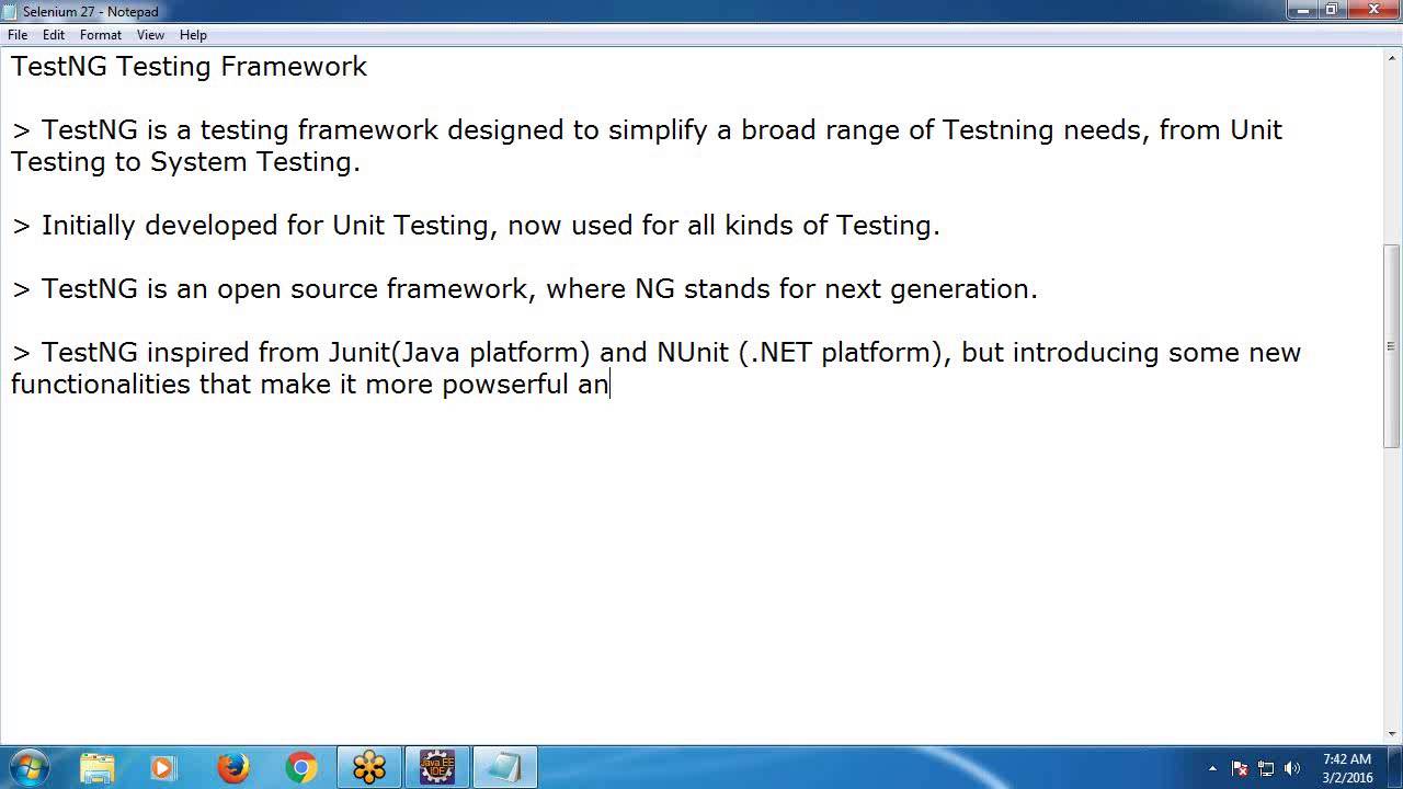 Selenium Tutorial 27: Introduction to TestNG Framework