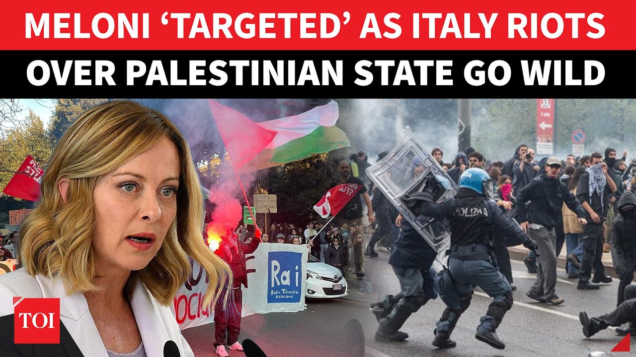 Italy Riots: ‘Ms. Meloni, Won’t Let You…’: Pro-Palestinians Go Violent As Clashes Continue | Day 2