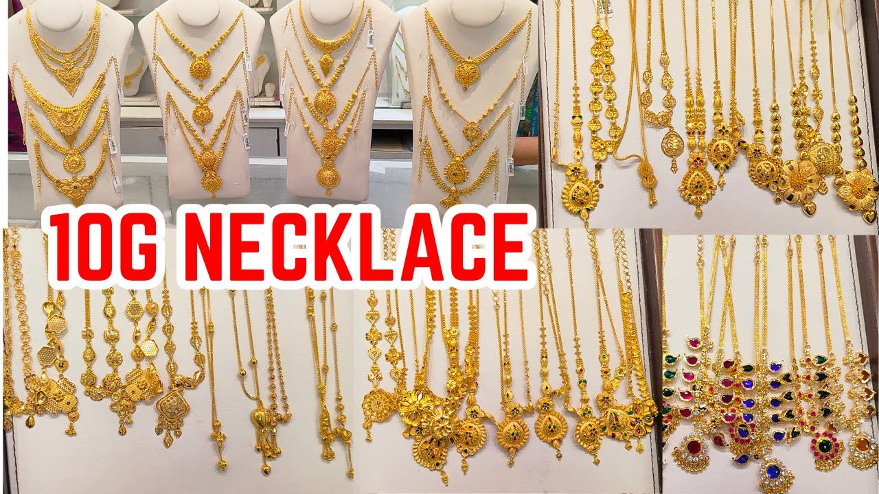 Lalithaa Lightweight Necklace Collection Bombay Kolkata Kerala Design Casting Stone Necklace Fancy