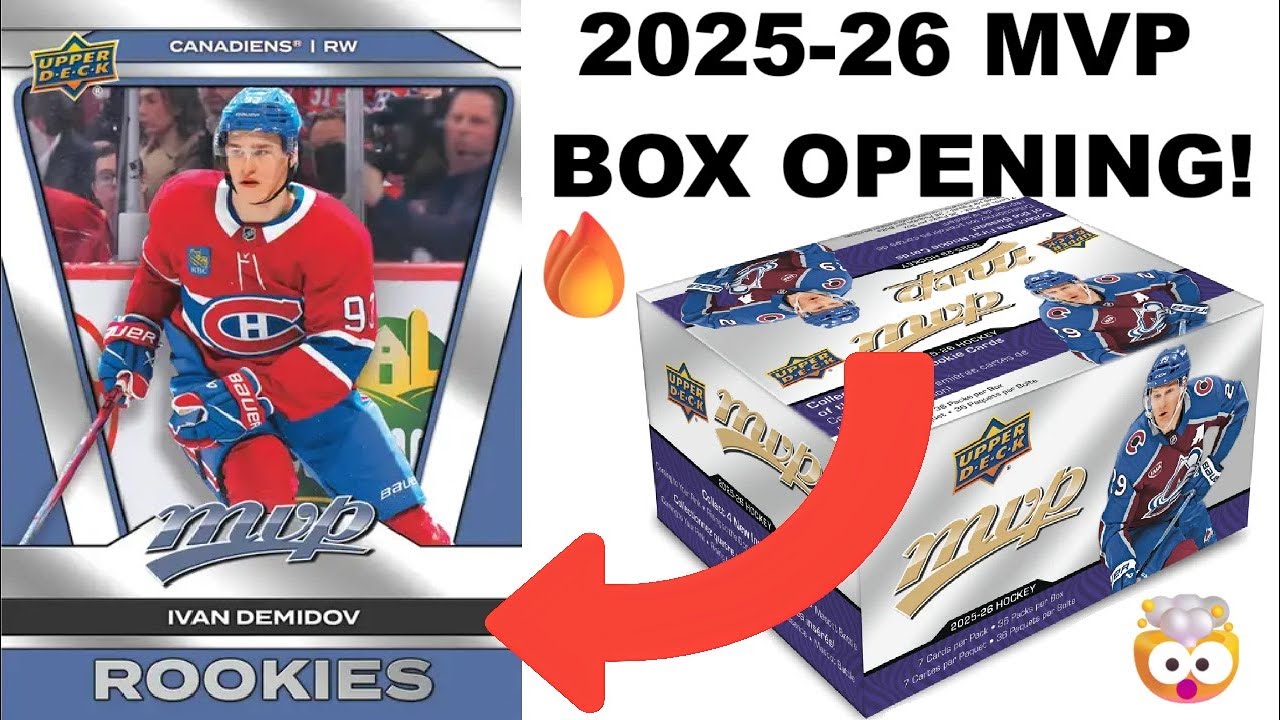 BIG ROOKIE PULLS?! 2025-26 MVP Hockey Retail Box Opening!