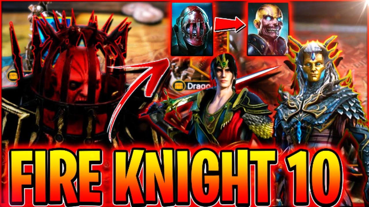 CAVALEIRO DE FOGO HARD 10 | 4 ÉPICOS 1 LENDARIO | RAID SHADOW LEGENDS