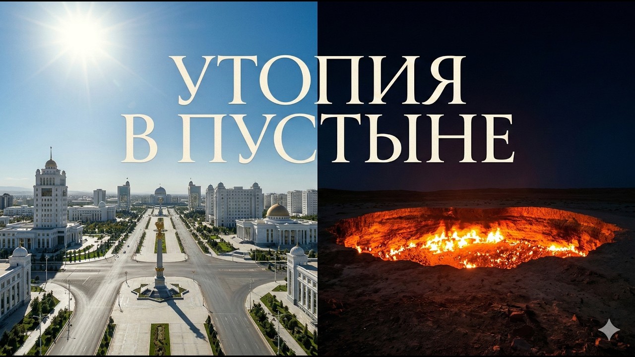 Туркменистан: Путешествие в Зазеркалье | Золотые статуи, запрет собак и Рухнама в космосе