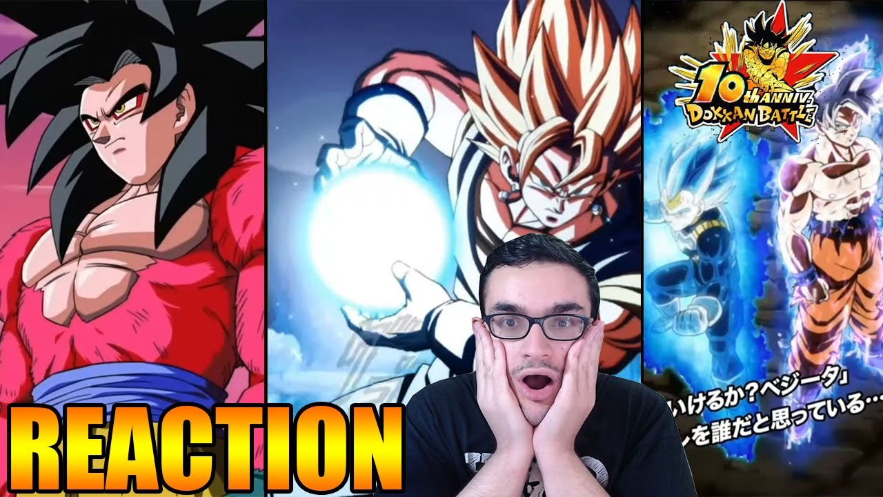 IL MIGLIOR ANNIVERSARIO DI SEMPRE!!! REACTION REVEAL SUPER VEGITO,GOKU SSJ4 E VEGETA BLUE EVO