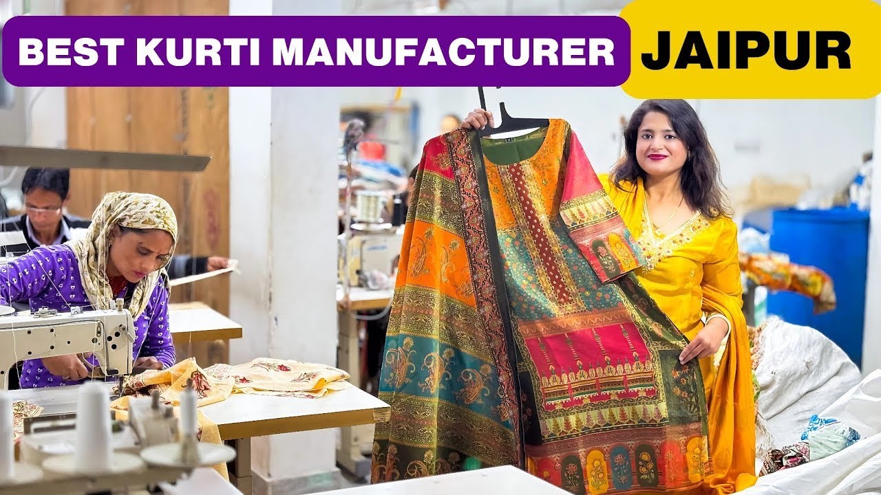 एक सेट लो जयपुरी कॉटन कुर्ती  सीधे मैन्युफैक्चरर से - Jaipur Kurti Manufacturer