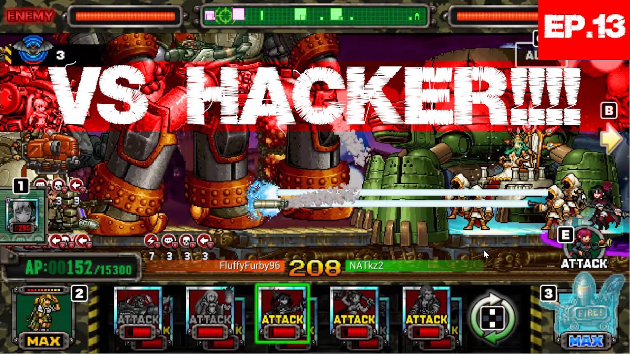 Metal Slug Attack Reloaded Online [ PM VS HACKER REBEL !!!! ] Ep.13