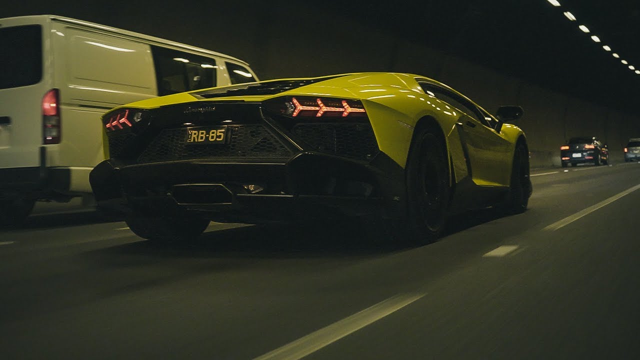 Running the streets of Melbourne with a 50th Anniversary Lamborghini Aventador