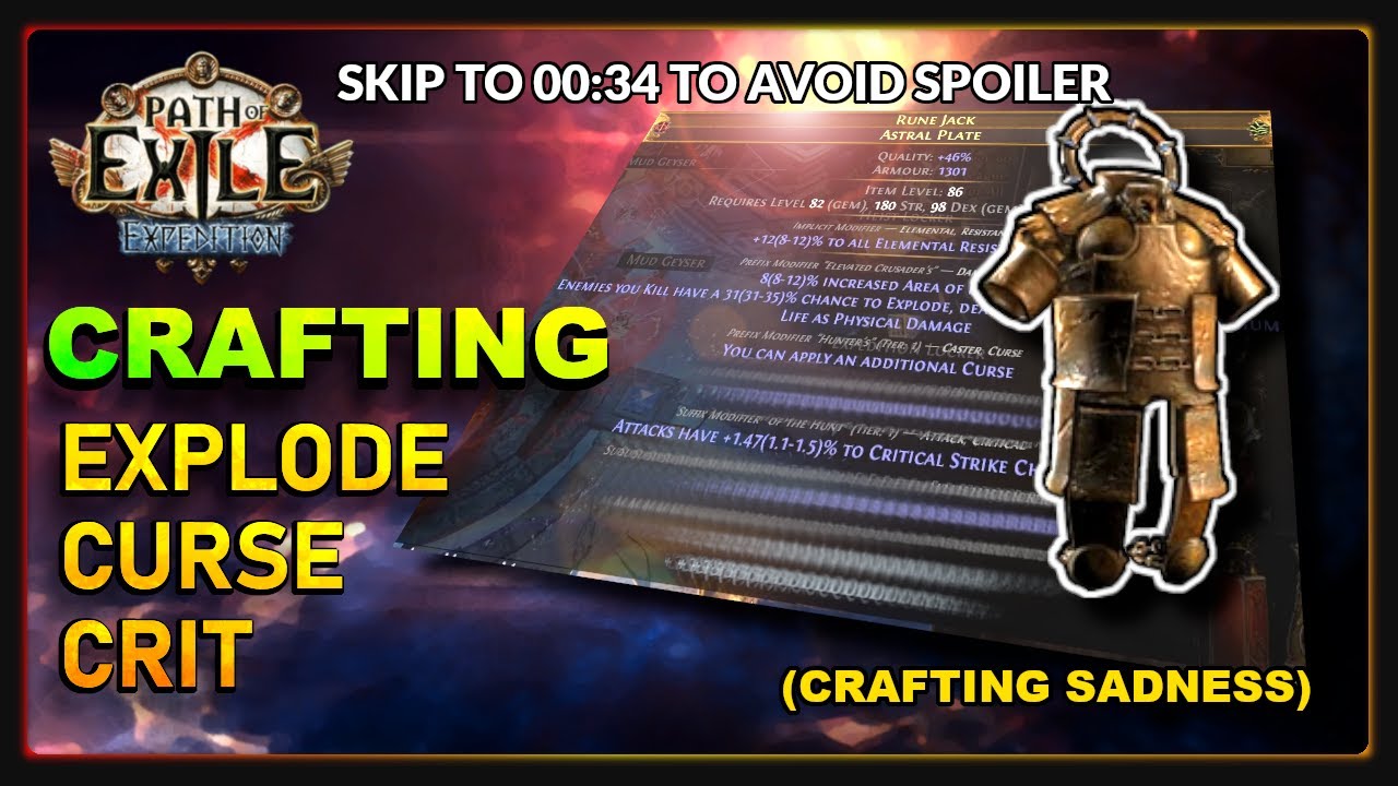 PoE 3.15 - Crafting an Explodey Crit Curse Chest