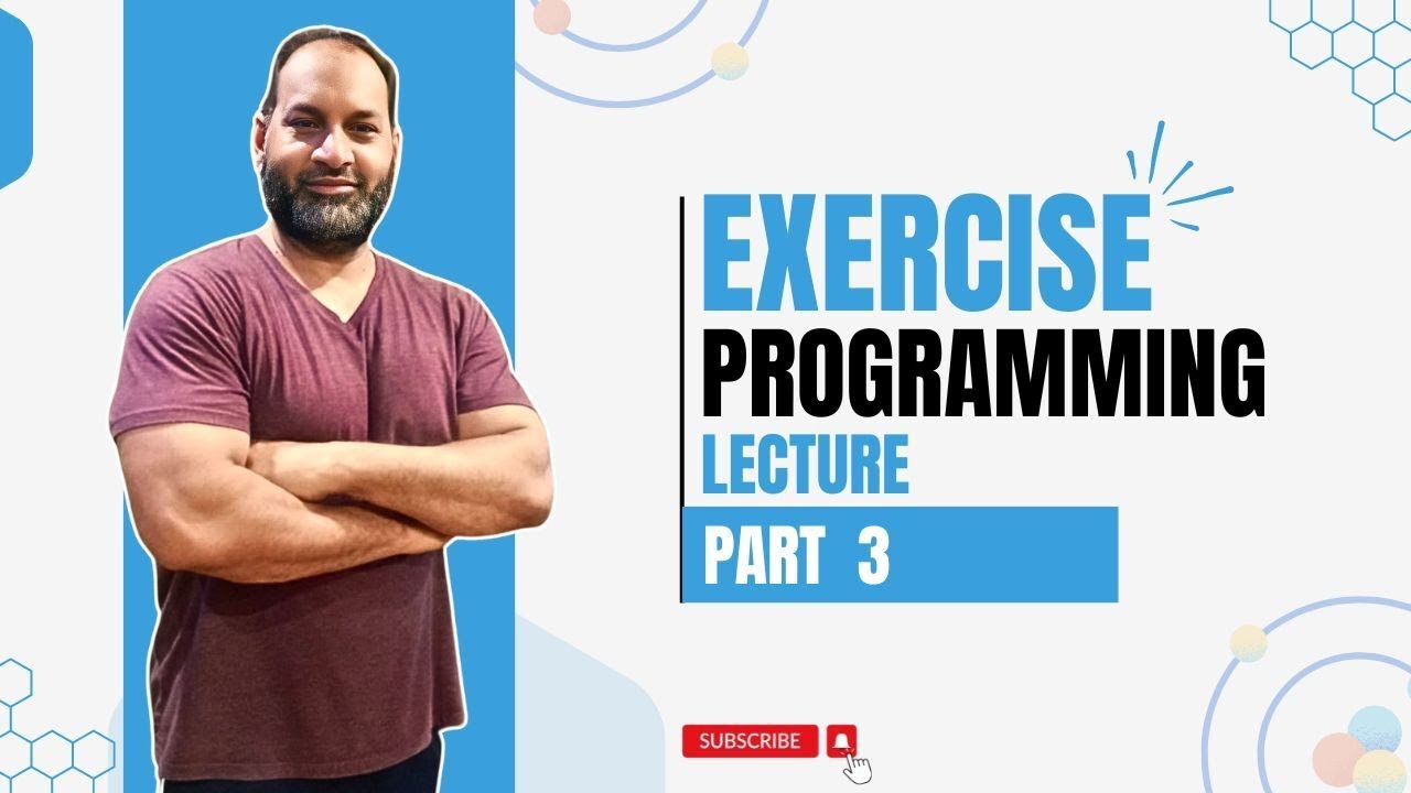 Exercise Programming Lecture Part 3 | Rizwan Bhatti