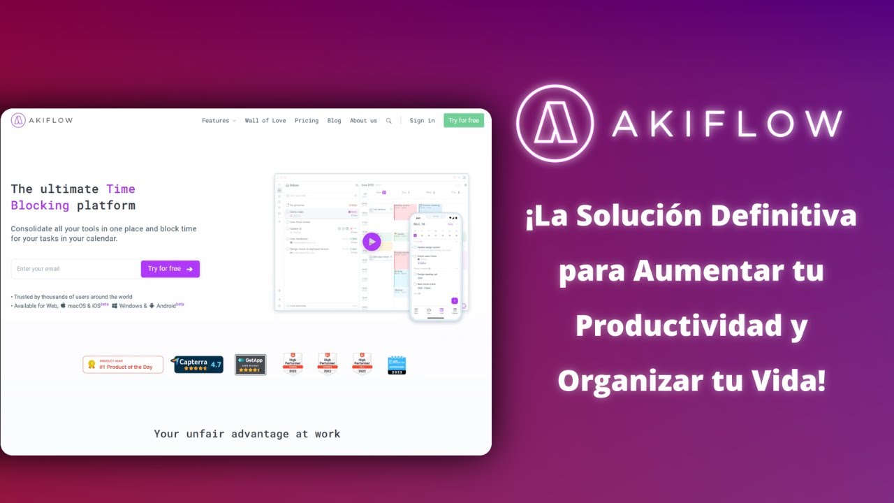 Akiflow La Solución Definitiva para Aumentar tu Productividad y Organizar tu Vida