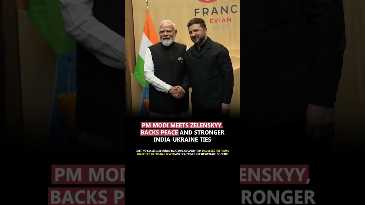 PM Modi meets Zelenskyy, backs stronger India-Ukraine ties #pmmodi #zelenskyy #diplomacy #peace
