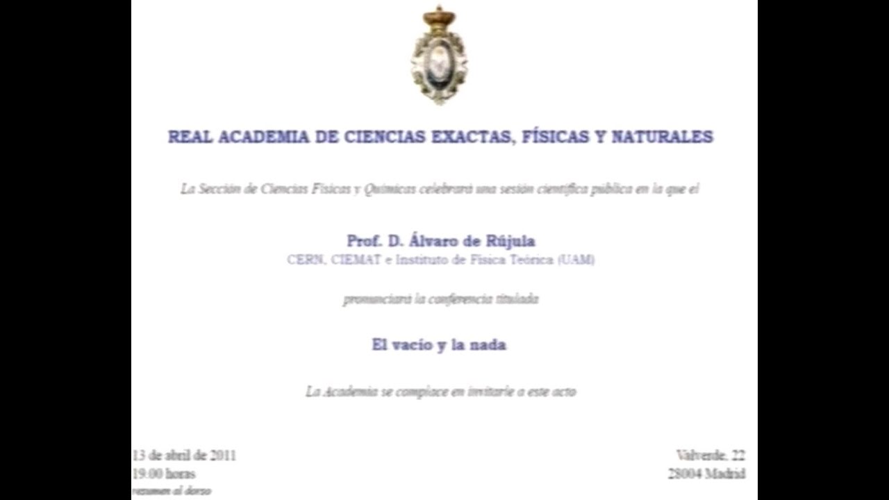 El vacío y la nada....
