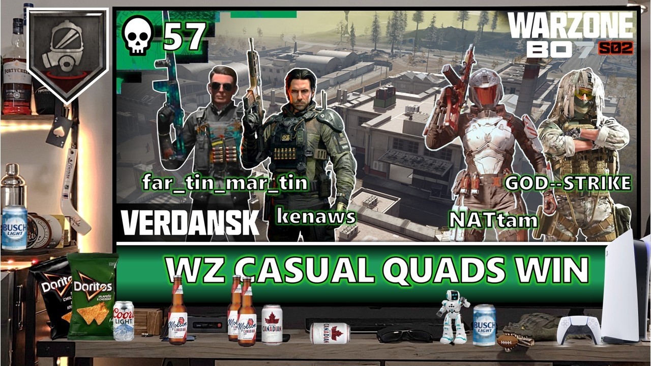 Warzone casual W 57 kills team D20260217 factory finish
