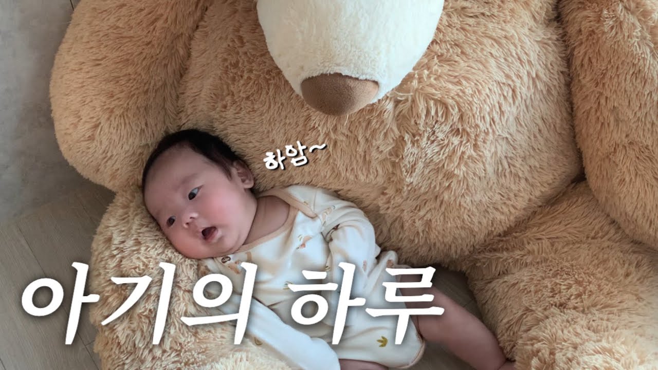 육아 브이로그 | 아기 낮잠, 모로반사, 바이오가이아 유산균, 옹알이, 아나프길 손목보호대, 두쫀쿠 먹방