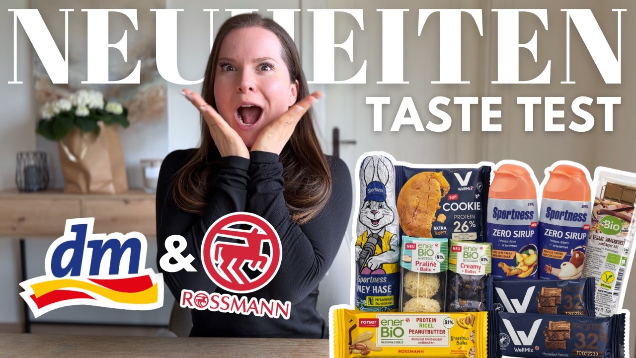 ⚠️ FOOD NEWS von Rossmann & DM im LIVE TEST 😍 | High Protein, kalorienarm, lecker ?! 😳