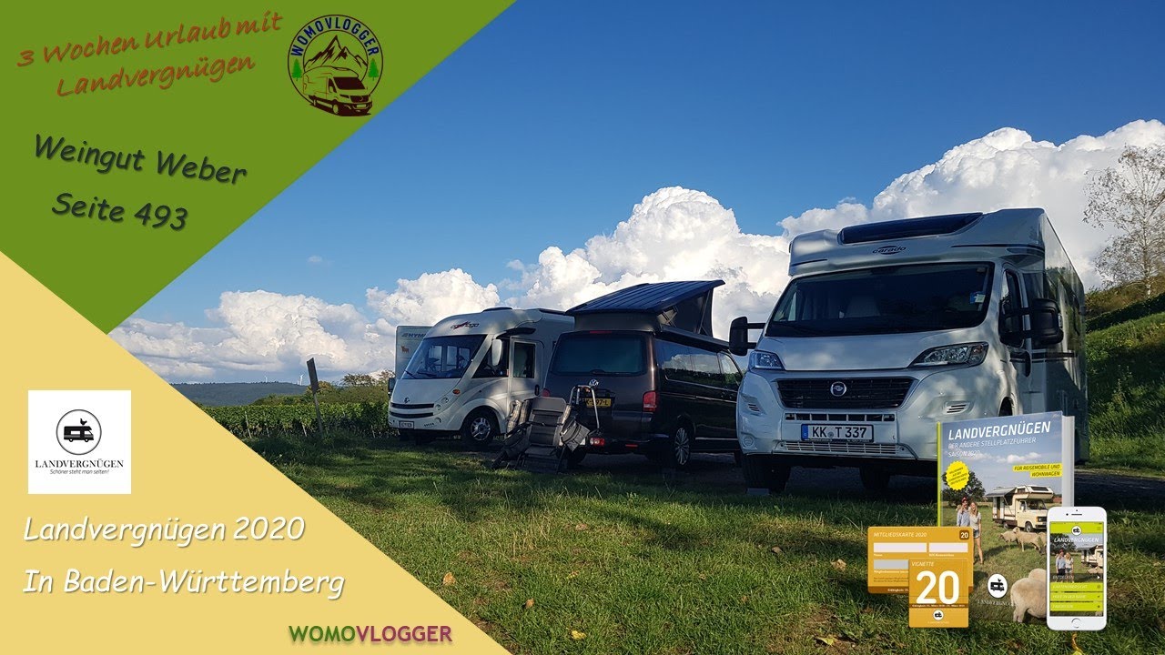 Landvergnügen der andere Stellplatz für Wohnmobile –  Weingut Weber WOMOVlog#45