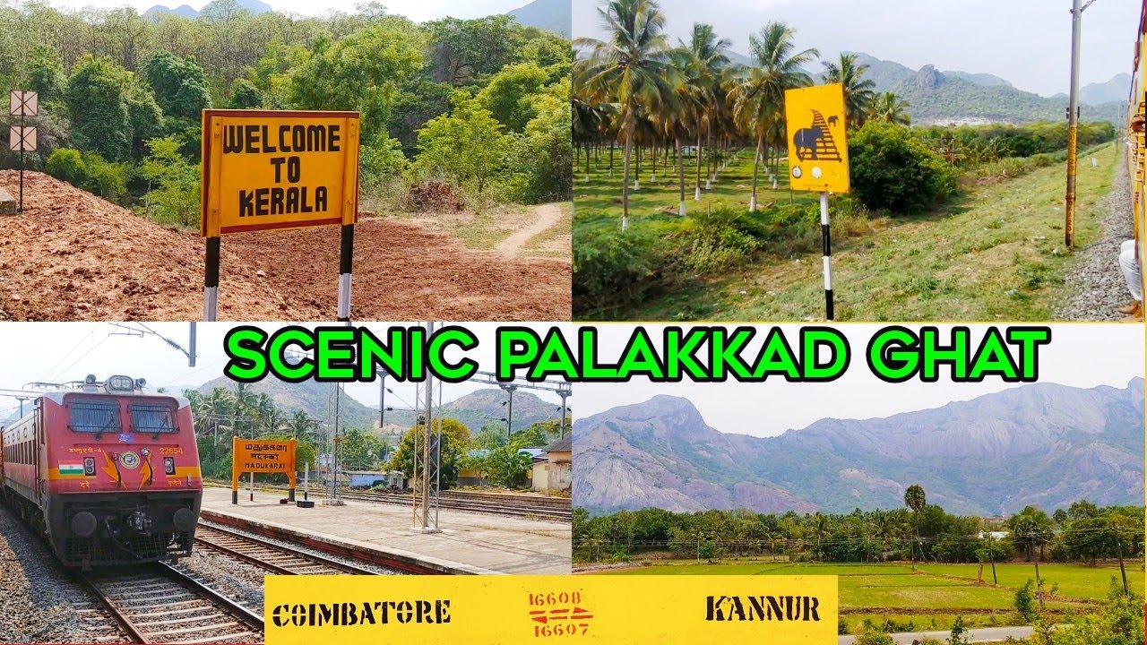🚂 Coimbatore - Kannur Express Train Journey__Coimbatore To Palakkad_Scenic Western Ghats #vkrailride