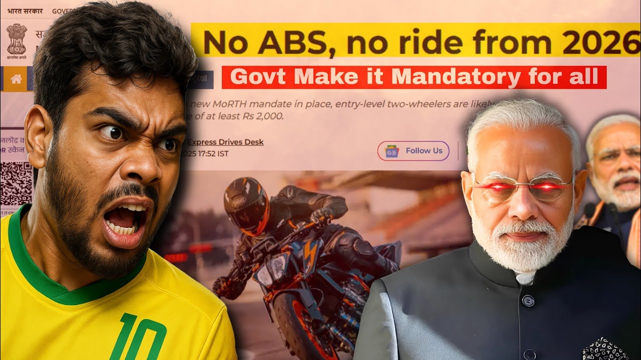 ABS Now Mandatory in India!😡 New 2025 Road Safety Rules EXPOSED 🚨| 2025 ABS Rule in India EXPLAINED