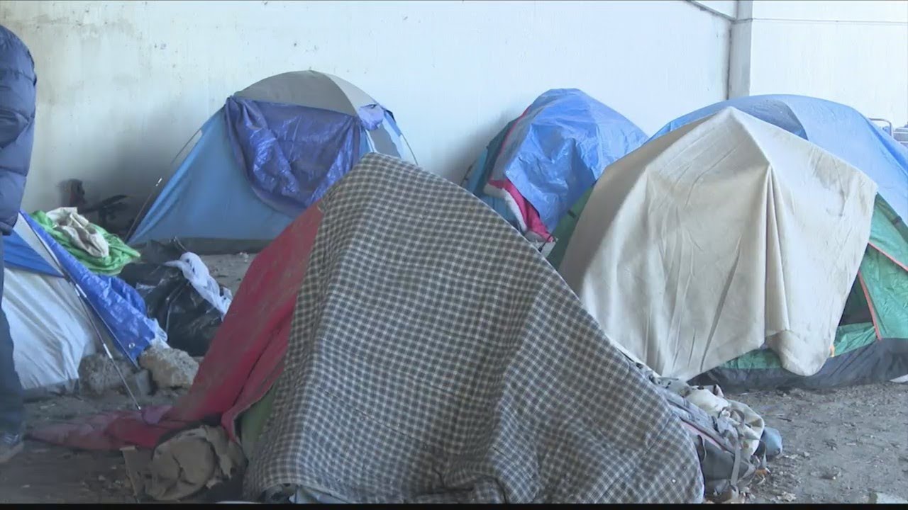 Homeless create shelter under Murray Baker Bridge
