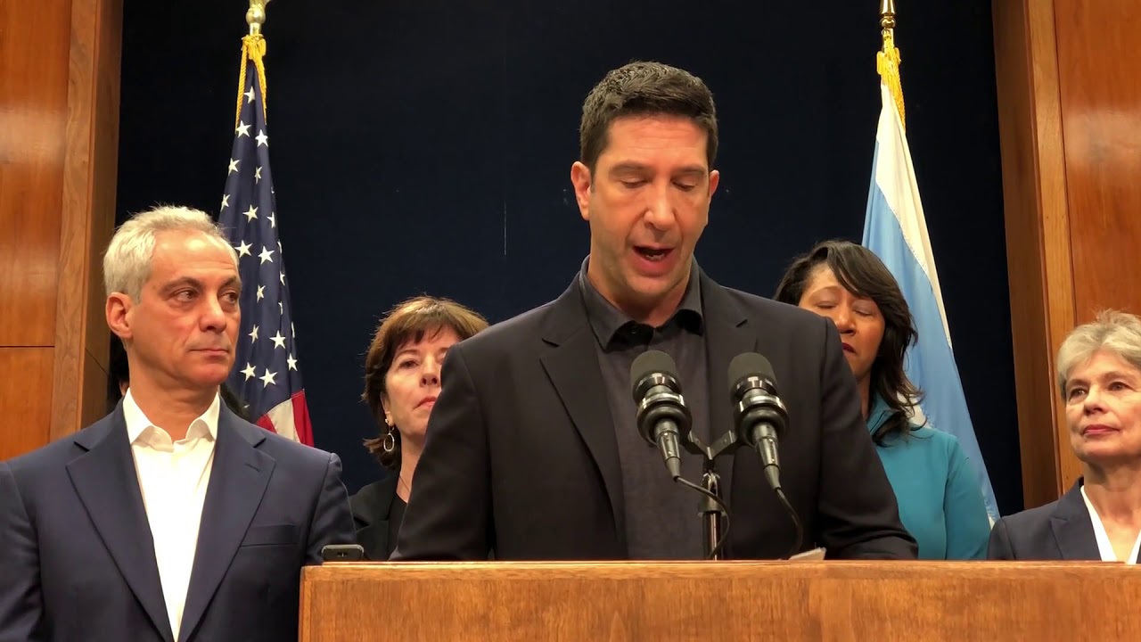 David Schwimmer discusses campaign against sexual harassment