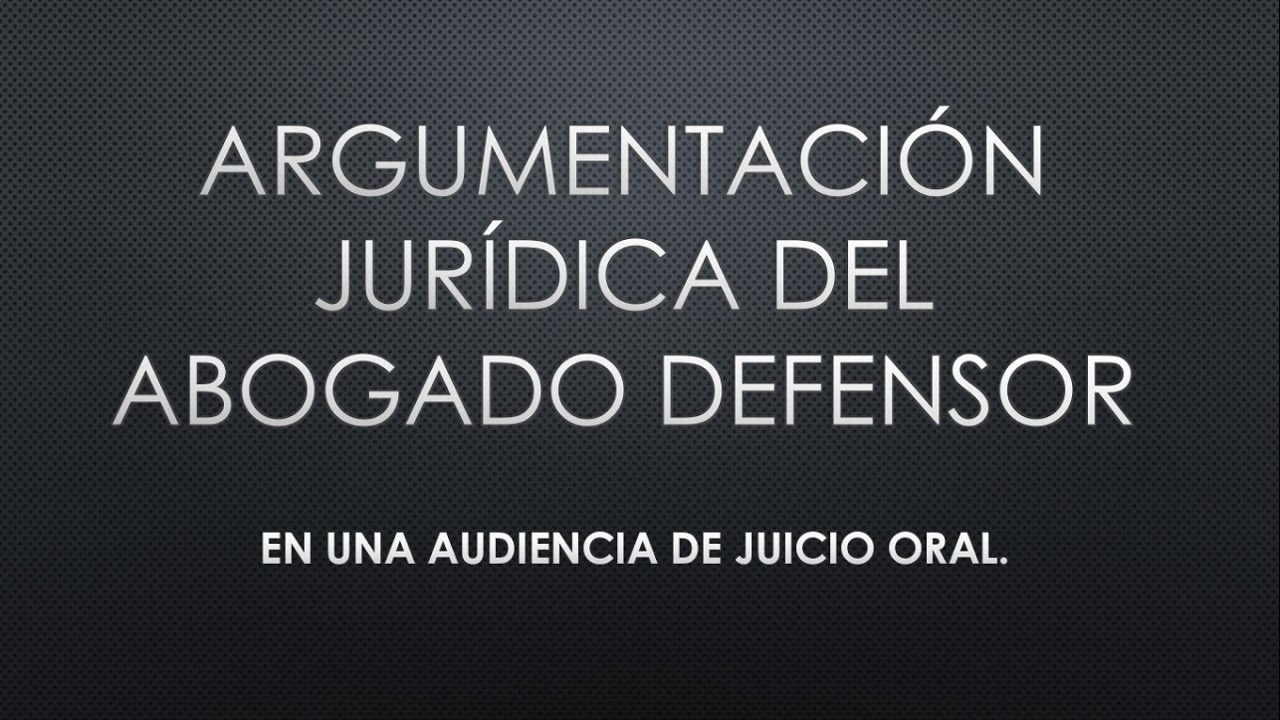 Como hablar en una audiencia de juicio oral  || TUTORIAL ||