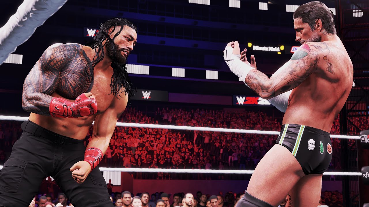 WWE 2K25 : Roman Reigns vs CM Punk - WWE World Heavyweight Championship | WrestleMania 42