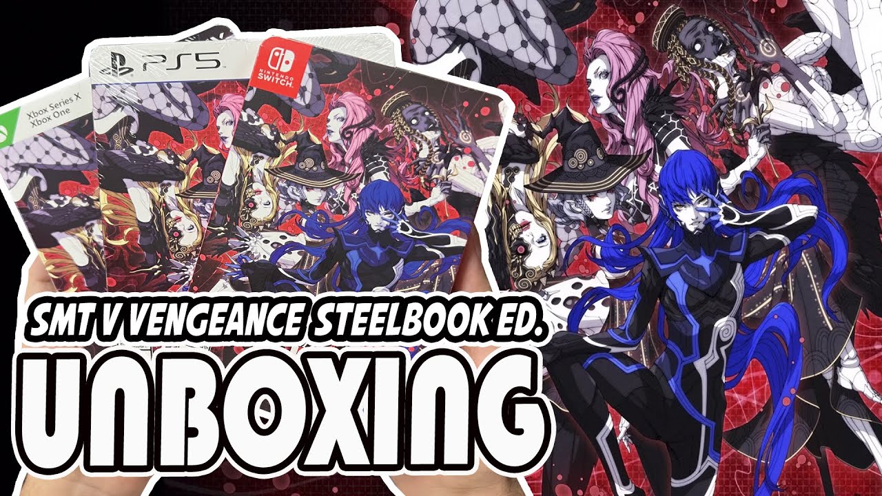 Shin Megami Tensei V Vengeance Steelbook Launch Edition (PS5/Switch/Xbox One/XSX) Unboxing