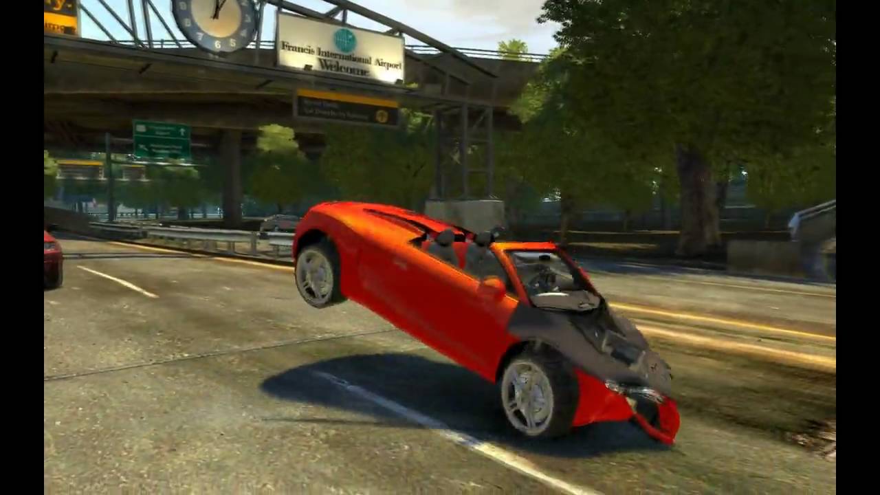 Grand Theft Auto IV - Slow Motion Car Crashes HD