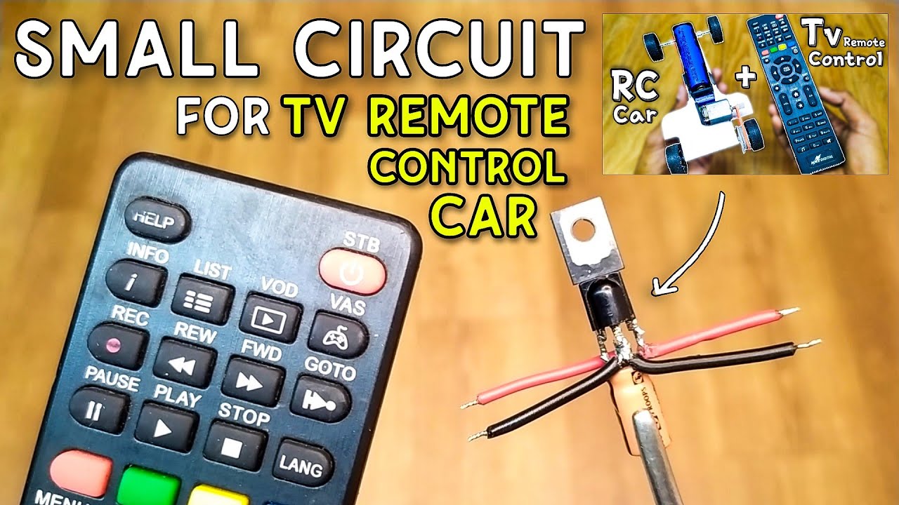 How to Make Receiver Circuit for TV Remote Control Car and Boat!!