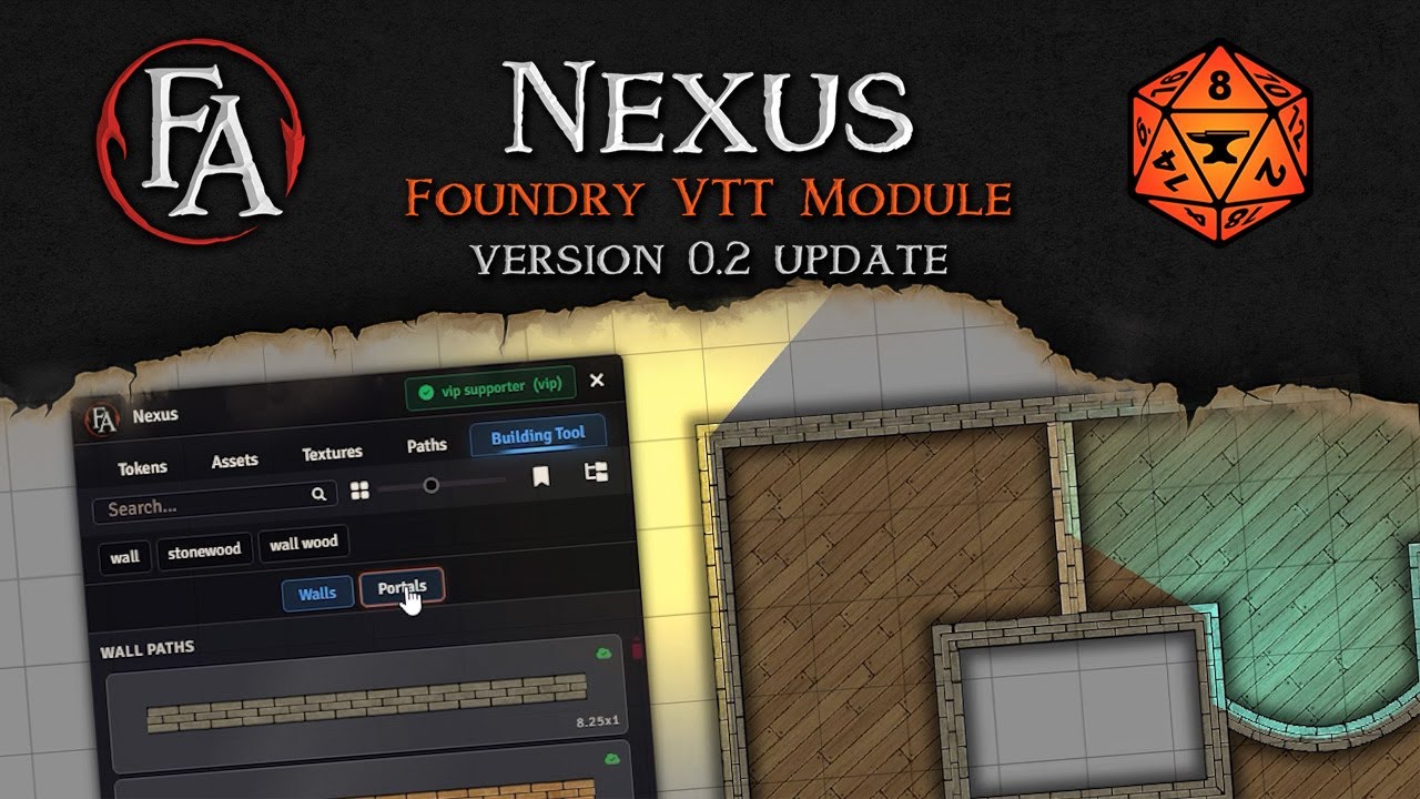 FA Nexus Version 0.2 Update - A Map Maker  Module for Foundry VTT
