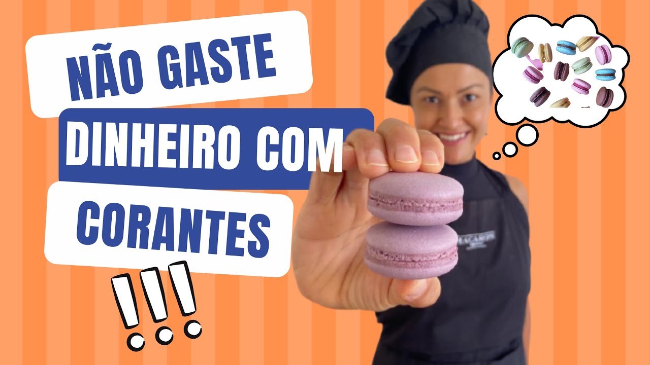 Live #26 - A arte de fazer qualquer cor de macarons com poucos corantes