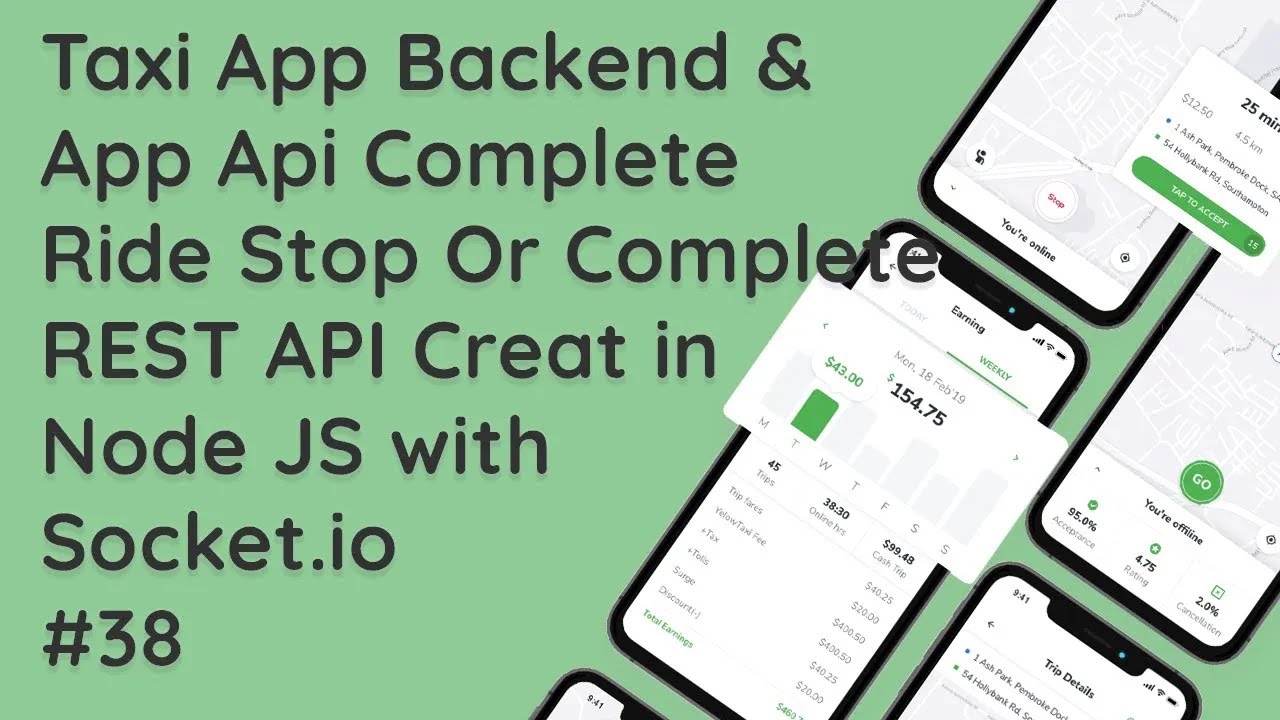 Node.js Express MySQL Tutorial: Implementing Driver Ride Stop or Complete REST API #38