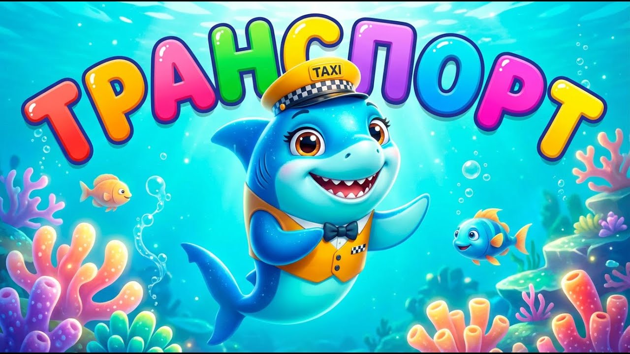🚗🦈 Лула - водійка ✈️ | Вивчаємо ТРАНСПОРТ🚌🚂