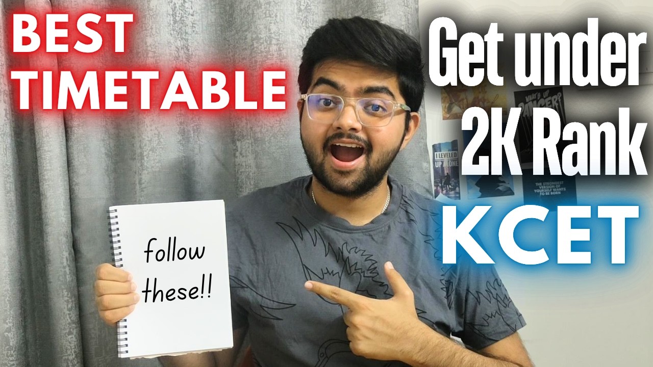 Get less than 2000 rank in KCET 2026| How I cracked KCET | Crack KCET Strategy | Tips and Tricks