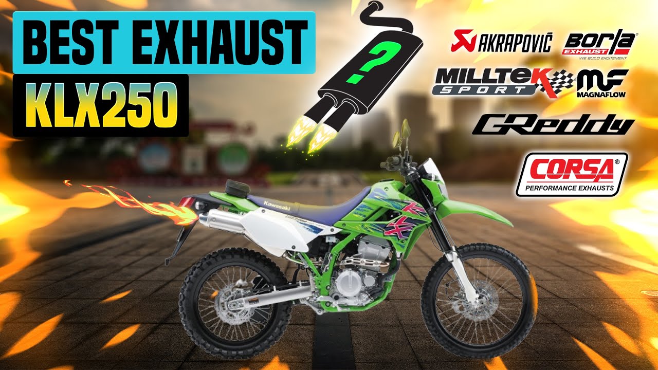 Kawasaki KLX250 Exhaust Sound🔥FMF,Two Brothers Racing,Triton,Yoshimura,Delkevic,GPR,Dominator,DG