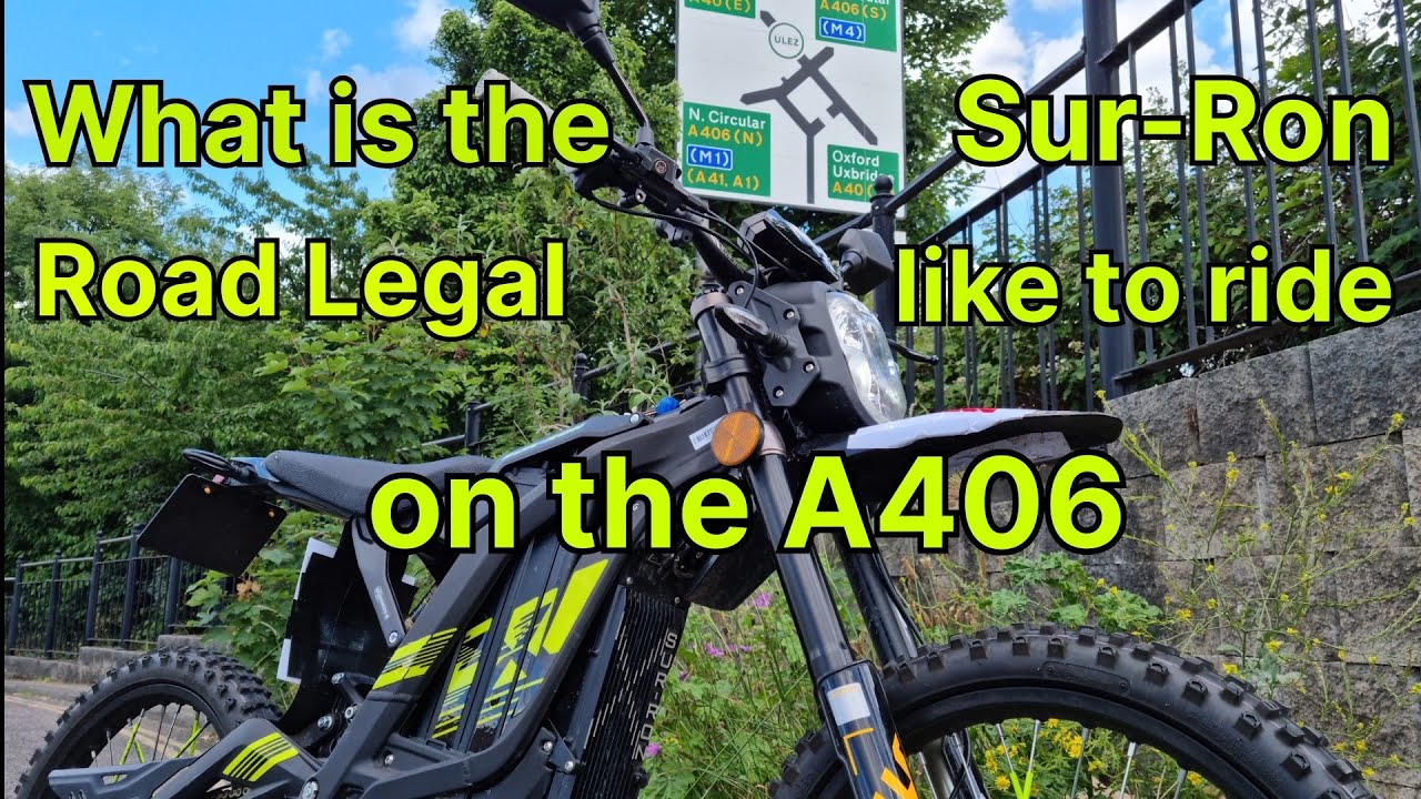 What is the Sur Ron Road Legal like to ride on the A406? Sur-Ron #surron #surronroadlegal