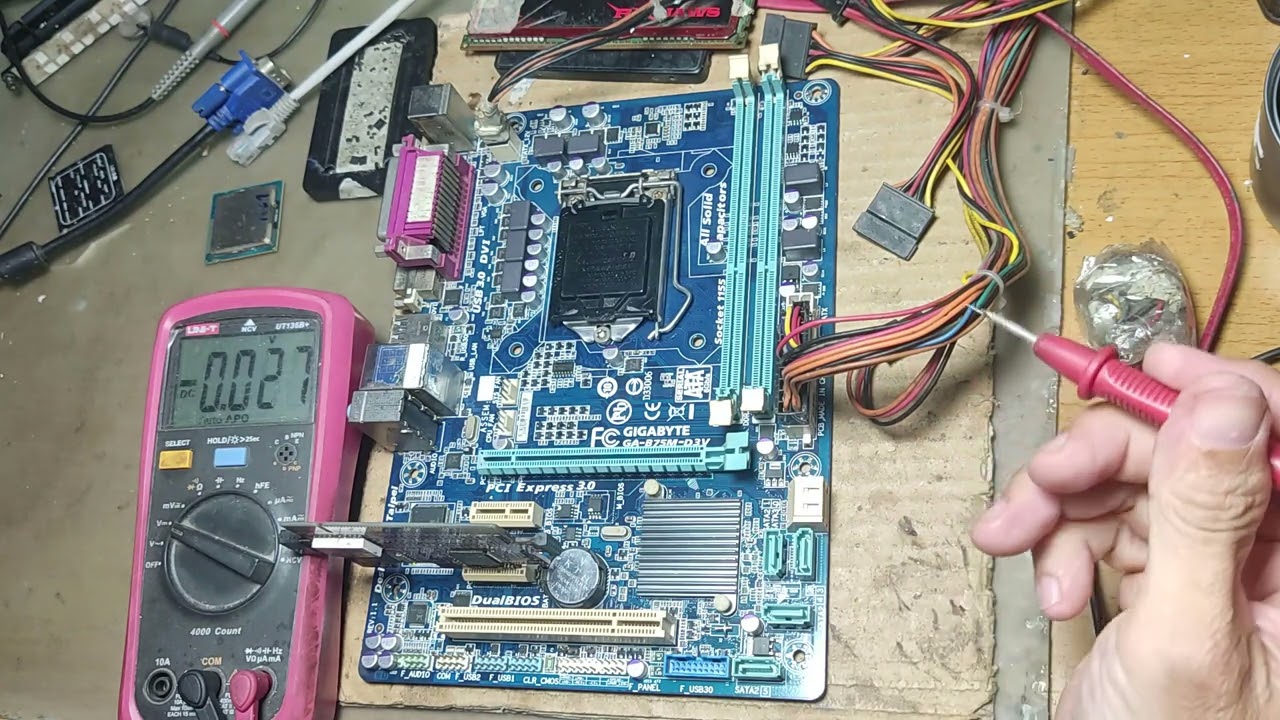 GA-B75M-D3V : HƯỚNG DẪN SỬA  KHI MẤT NGUỒN 5V DUAL V&Agrave; KHI KH&Ocirc;NG C&Oacute; VCORE