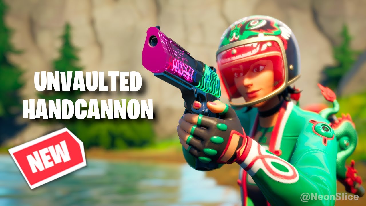 *NEW* HAND CANNON GAMEPLAY IN FORTNITE - UNVAULTED DESERT EAGLE