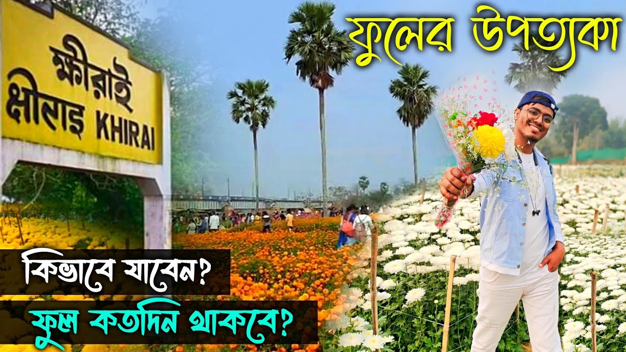 Khirai Flower Garden🌼ফুলের রাজ্য ক্ষীরাই || Khirai One Day Trip From Kolkata #khirai #viral