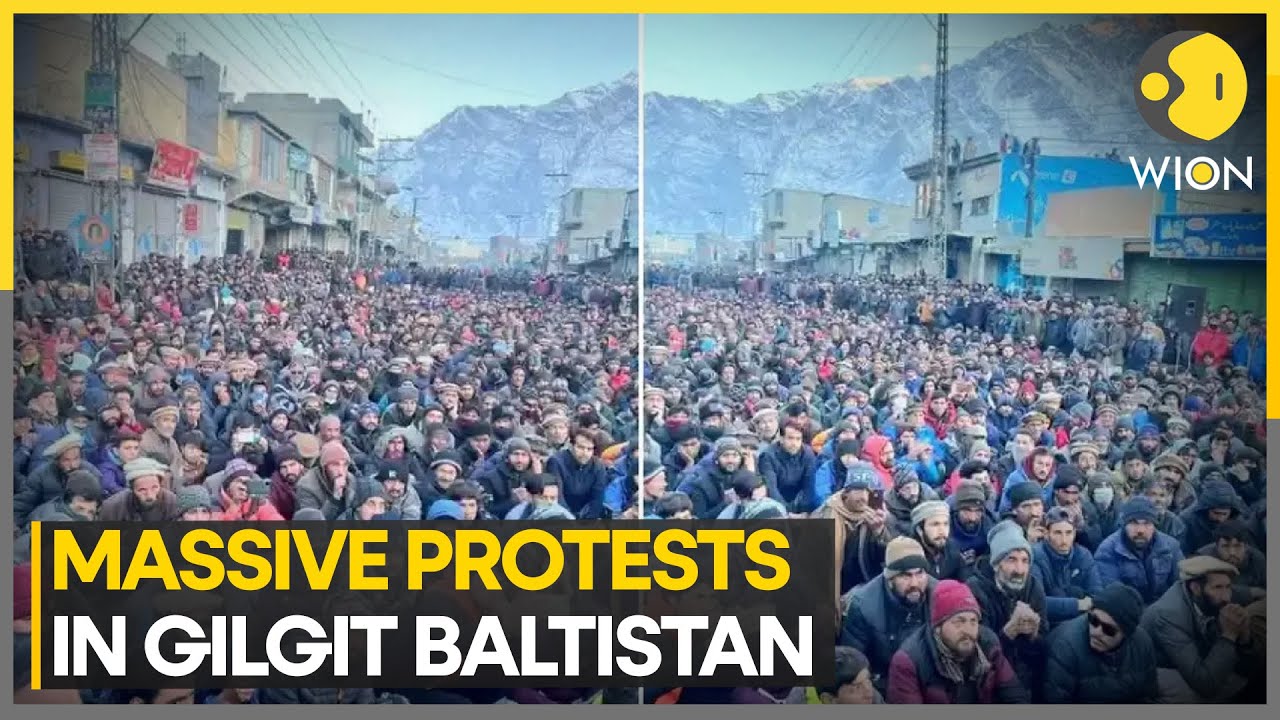 Massive protest erupts in Gilgit Baltistan against Pak govt after Shia cleric's arrest | WION