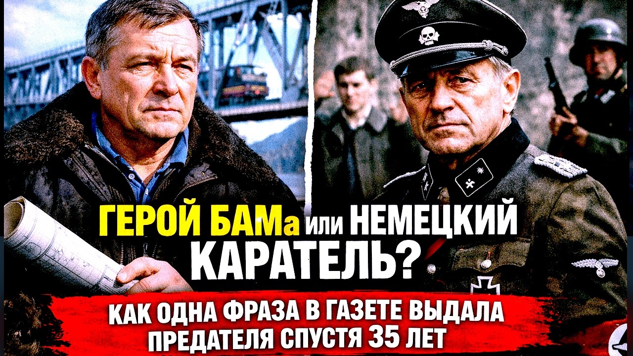 ГЕРОЙ БАМа ИЛИ НЕМЕЦКИЙ КАРАТЕЛЬ? КАК ОДНА ФРАЗА В ГАЗЕТЕ ВЫДАЛА ПРЕДАТЕЛЯ СПУСТЯ 35 ЛЕТ