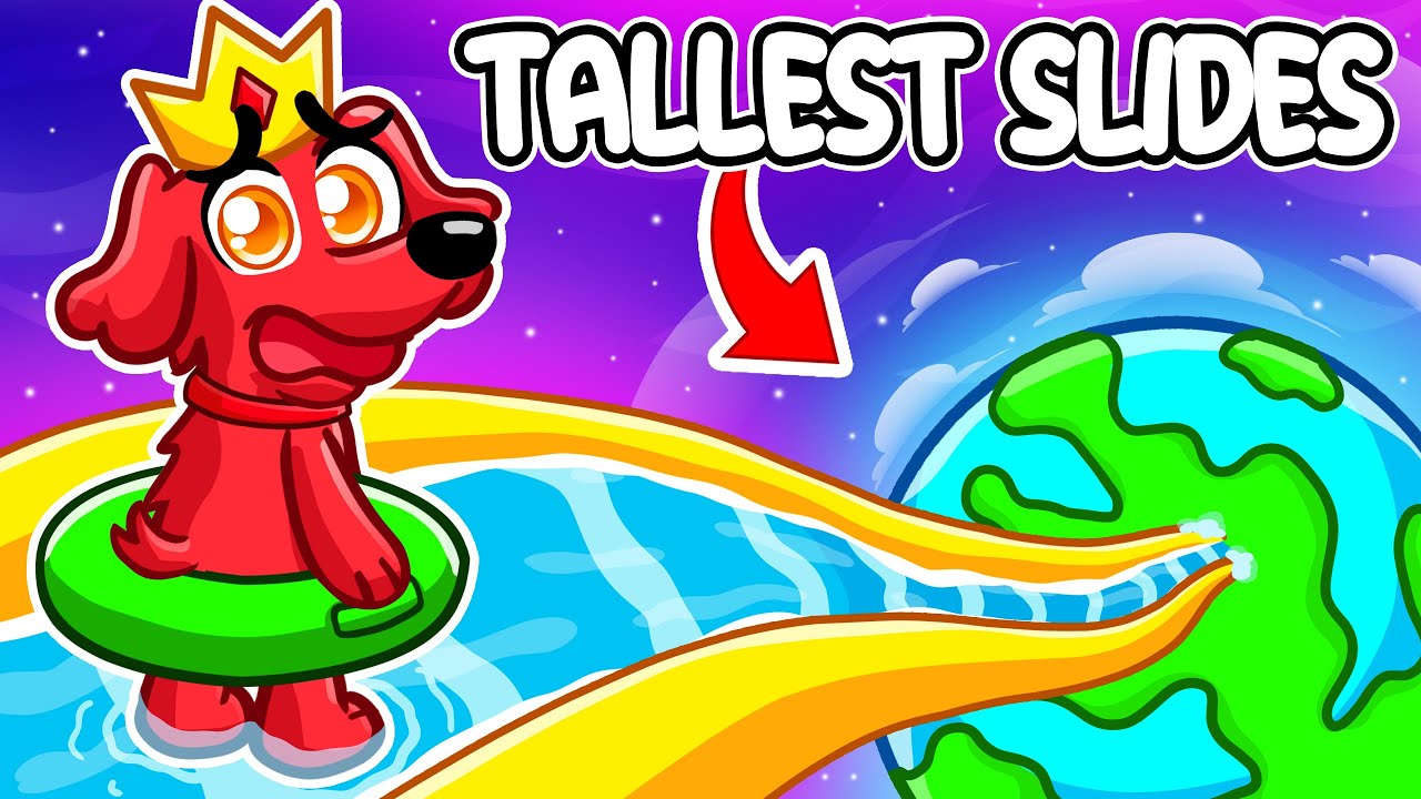 I became A DOG and Survived the TALLEST SLIDES in Roblox!
