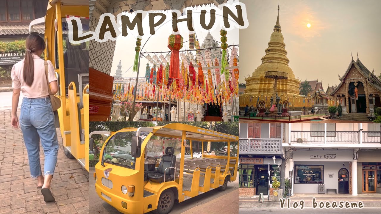Lamphun Vlog, Old Town Day Trip, Temple, Museum, Cultural Street Food, Café, Thailand, ลำพูน