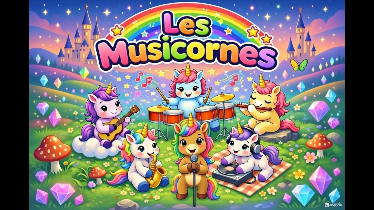 Les Musicornes : Lalala  les licornes dansent 🎶 (Première Chanson) - Chanson Licorne