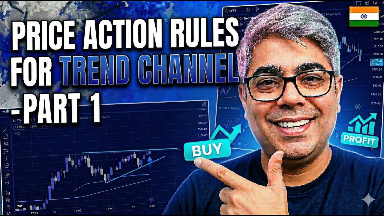 Learn to trade Nifty using just priceaction rules. We use parallel channel and second entry concept.