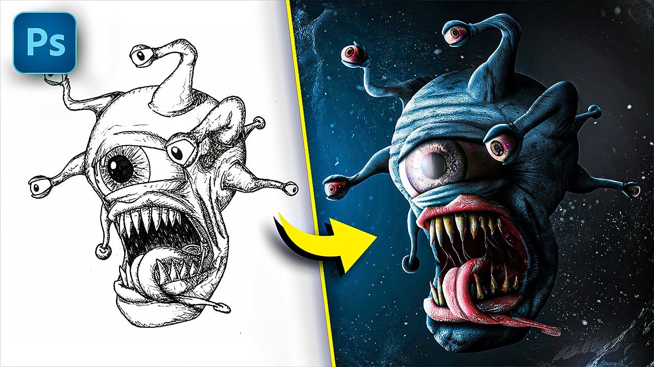 How I Made Drawing Ultra Realistic Using Only Photoshop!