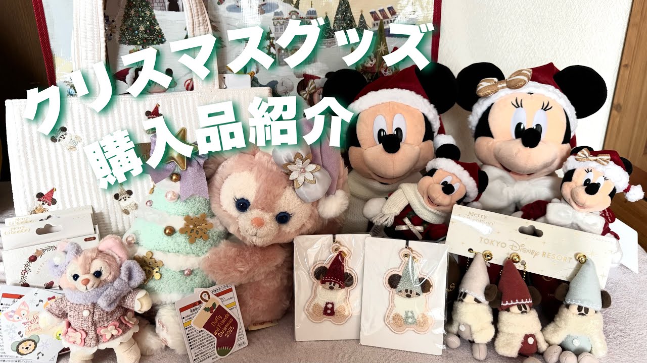 【購入品紹介】ディズニークリスマスグッズ紹介🎄リルリンリンとダッフィー&フレンズのグッズもあるよ❤️