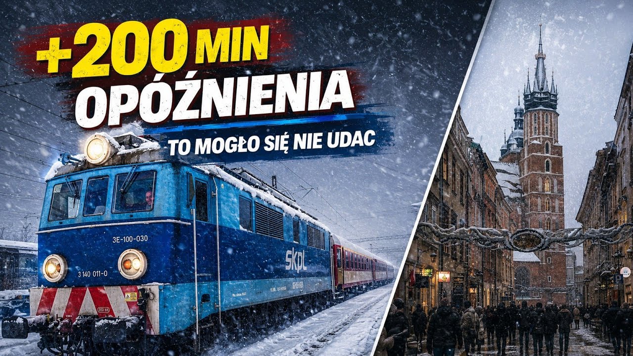 JAK TO SIĘ UDAŁO! 🚂 OPÓŹNIENIA, Wyjazd do Krakowa, TURKOL LAJKONIK, Problemy na torach / ZKA?! ŚNIEG